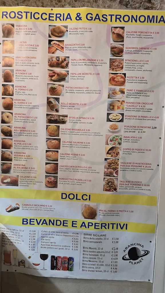 Menu_Rosticceria Palermitana Arancina Planet_Noto_image_3