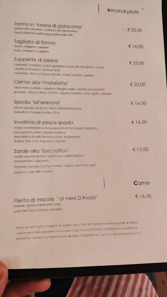 Menu_Dammuso Noto - Ristorante, Baglieri_Noto_image_1