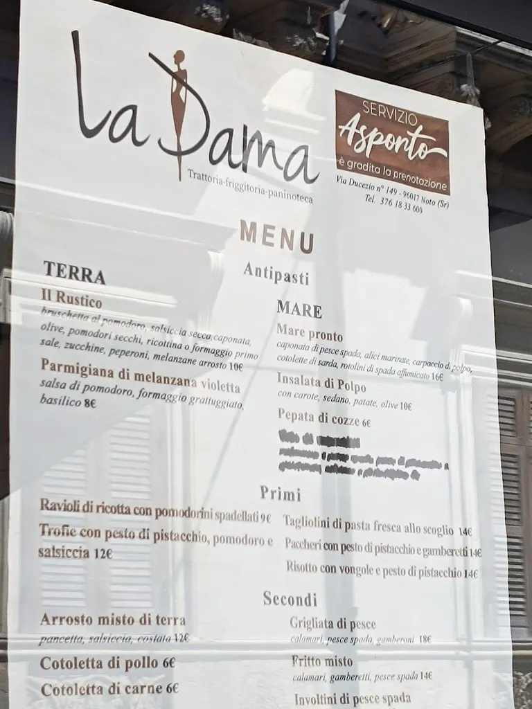 Menu_Trattoria La Dama_Noto_image_1