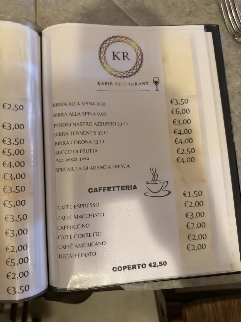 Menu_Kabir restaurant noto Food & Drink_Noto_image_2