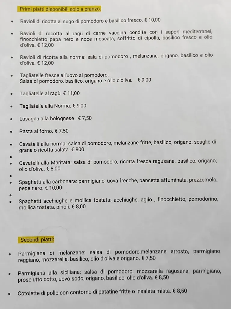 Menu_Pizzeria Nonna Maria Frazzata & co. Since 1951_Noto_image_1