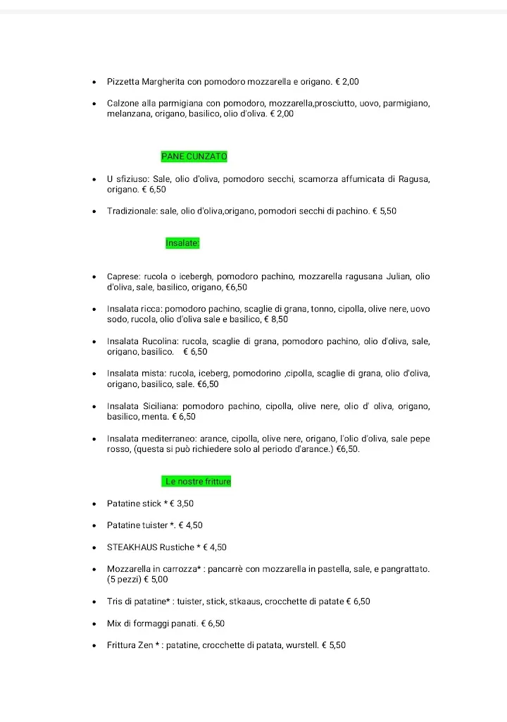 Menu_Pizzeria Nonna Maria Frazzata & co. Since 1951_Noto_image_3
