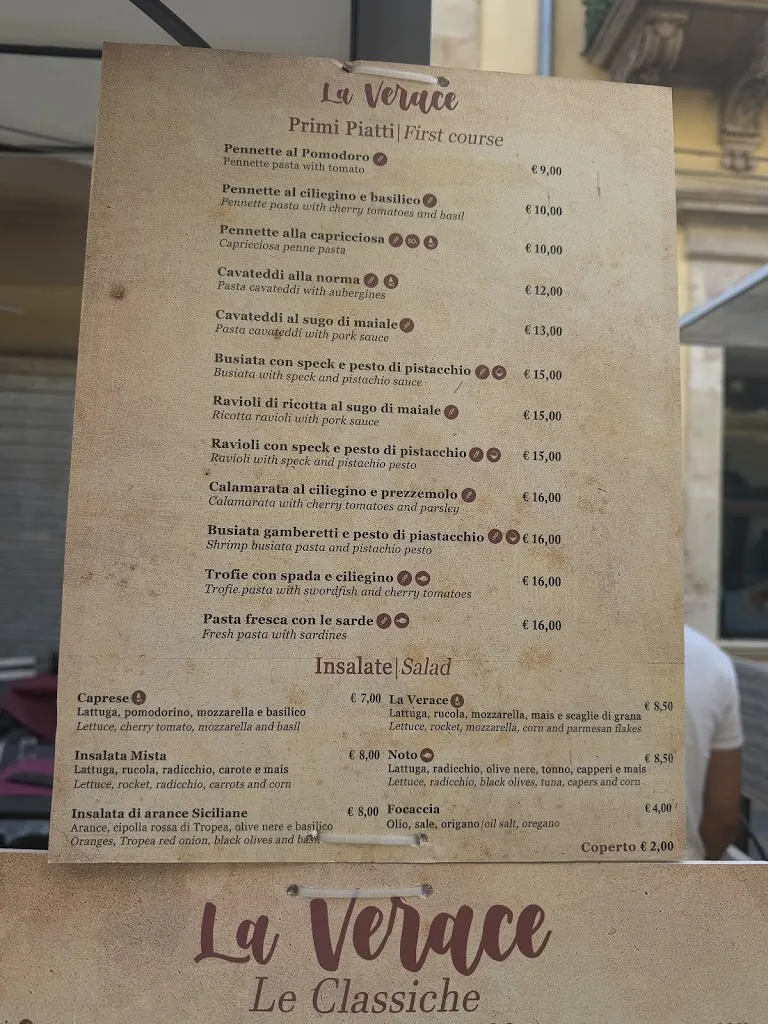 Menu_La Verace Pizzeria e Cucina Siciliana Noto_Noto_image_1