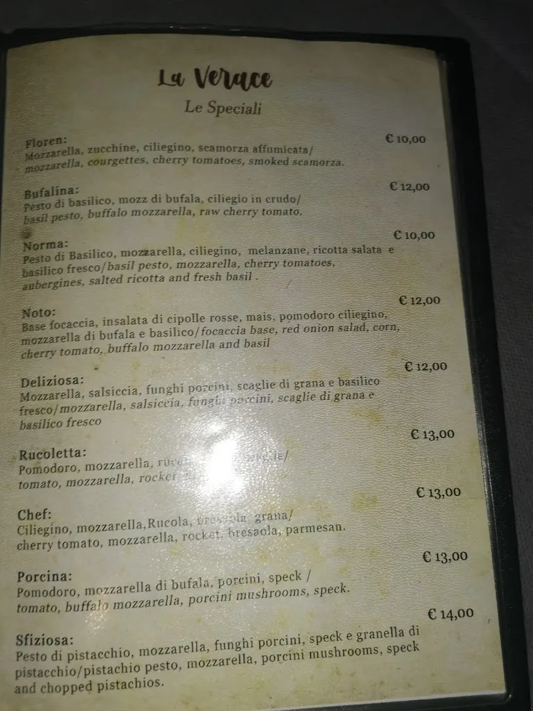 Menu_La Verace Pizzeria e Cucina Siciliana Noto_Noto_image_4