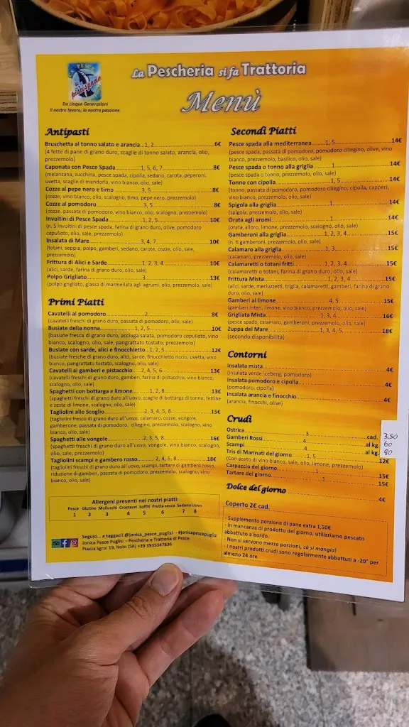 Menu_Jonica Pesce Puglisi - Trattoria di Pesce e Pescheria_Noto_image_4