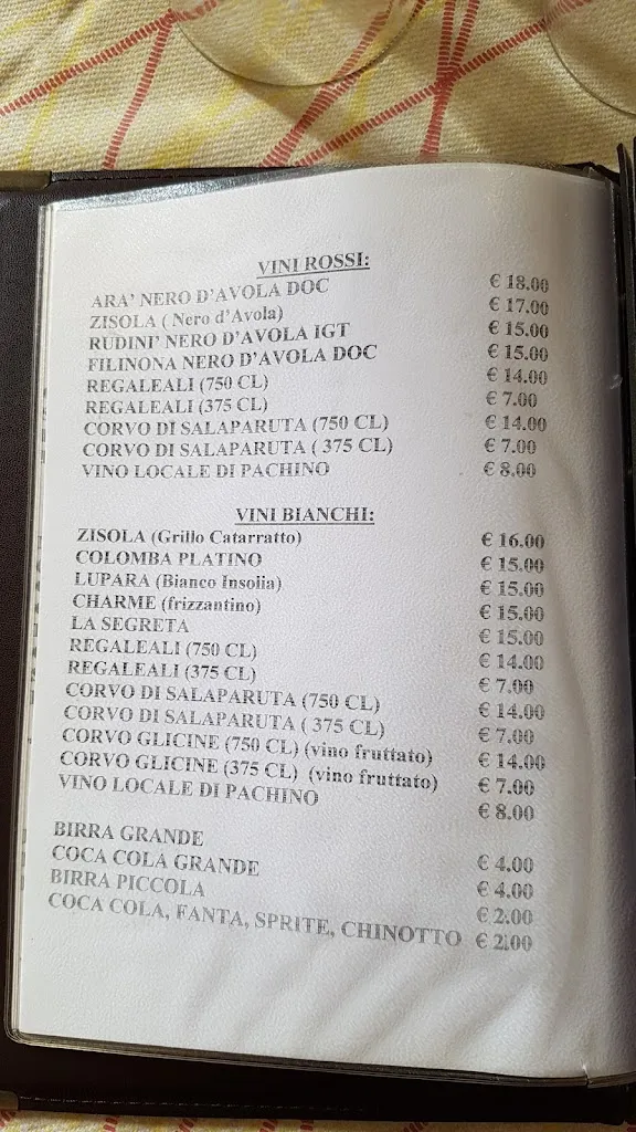Menu_Trattoria del Carmine_Noto_image_4