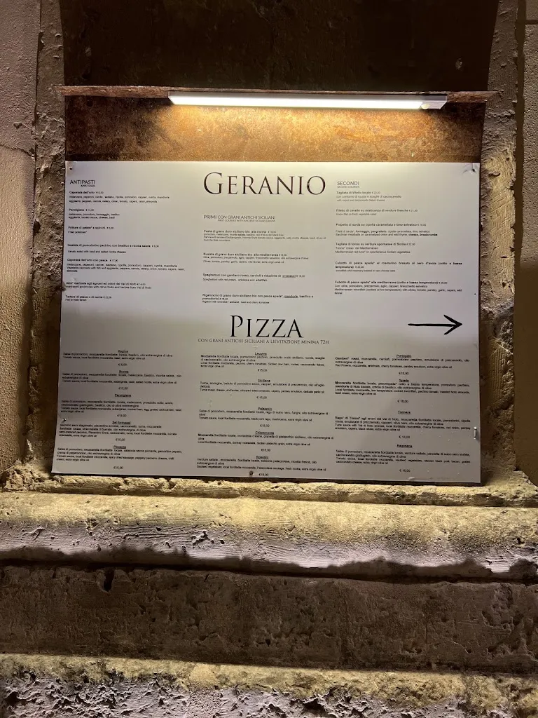 Menu_Geranio cucina Siciliana A Km ∅_Noto_image_1