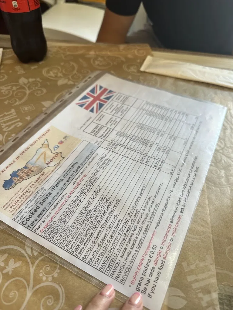 Menu_Pasta Fresca da Sabrina_Noto_image_3