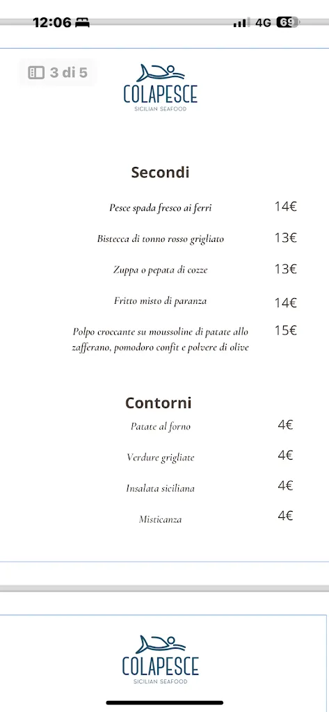 Menu_Colapesce Sicilian seafood Ristorante_Pachino_image_3