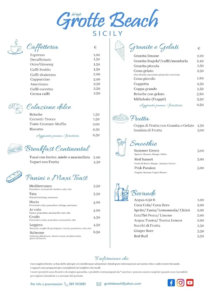 Menu_Grotte Beach Sicilia_Patti_image_1