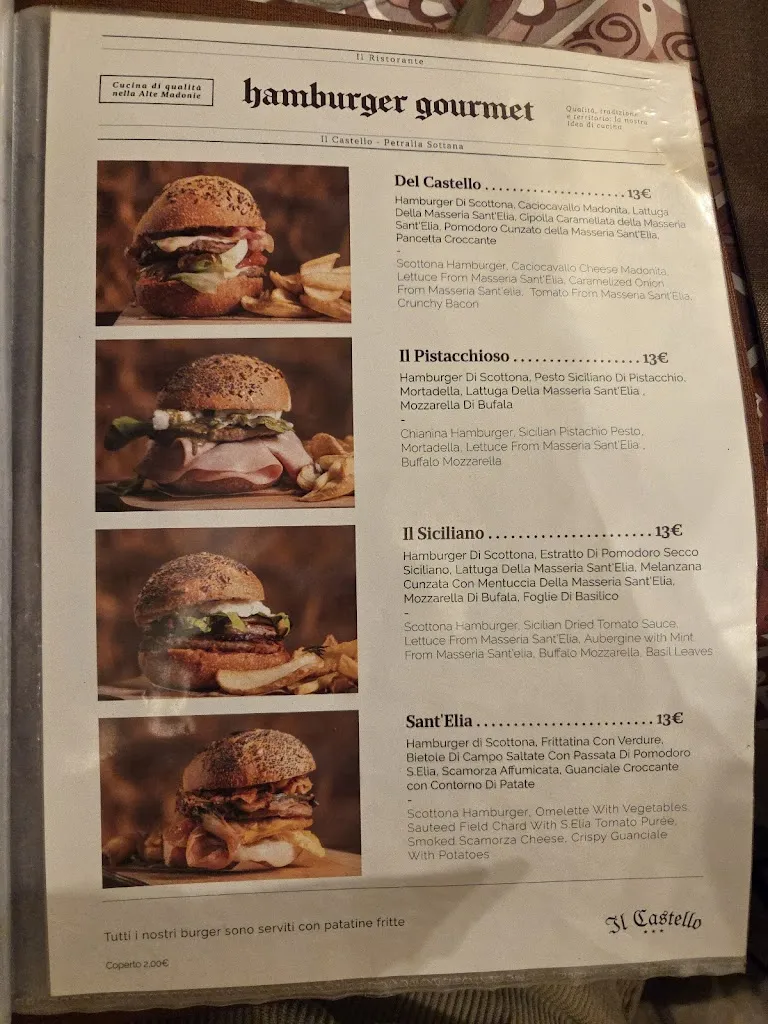Menu_Il Castello Ristorante - Pizzeria - Albergo_Petralia Sottana_image_1