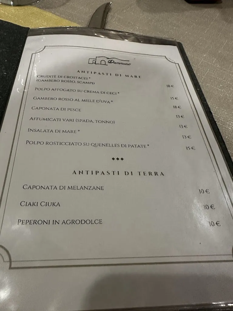 Menu_Ristorante Dammuso_Pantelleria_image_1