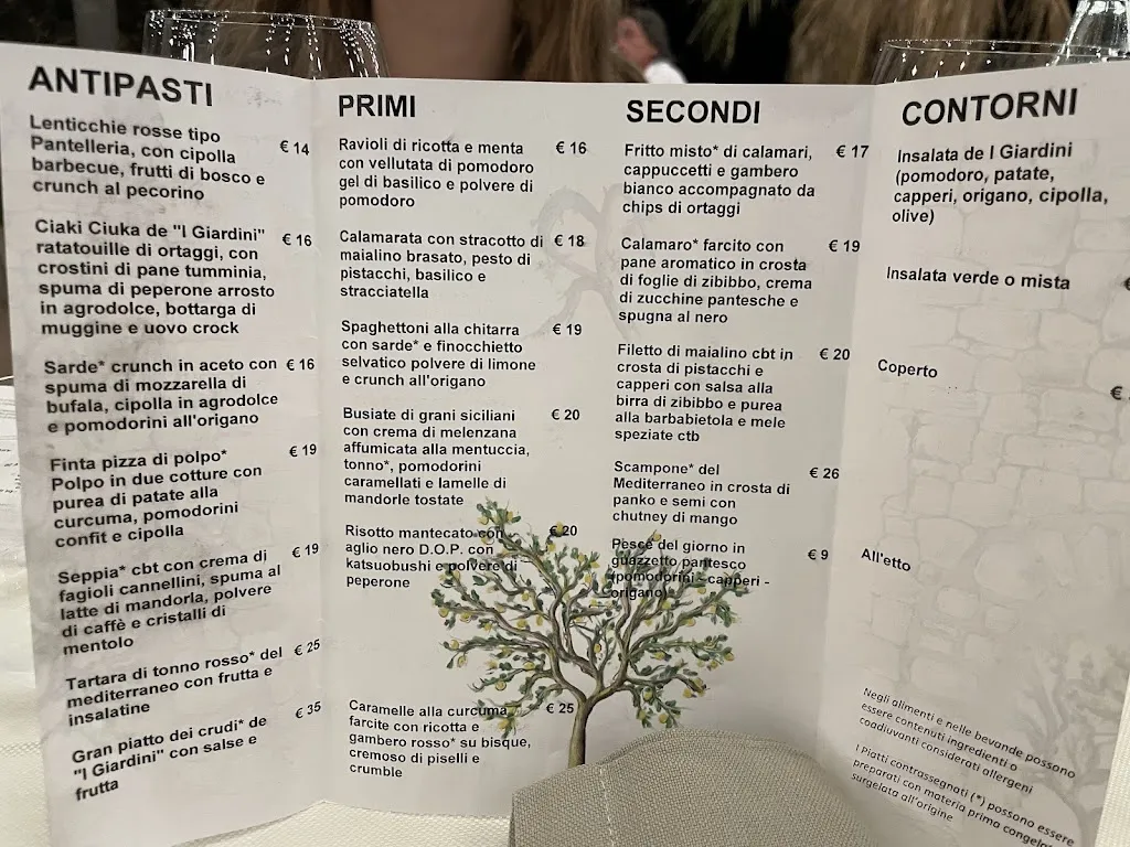 Menu_I Giardini dei Rodo_Pantelleria_image_1