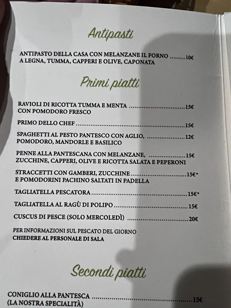 Menu_trattoria a favarotta_Pantelleria_image_2