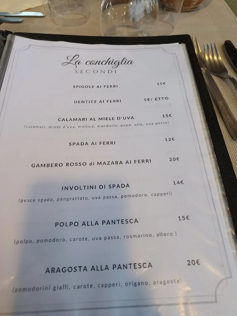 Menu_La Conchiglia_Pantelleria_image_1