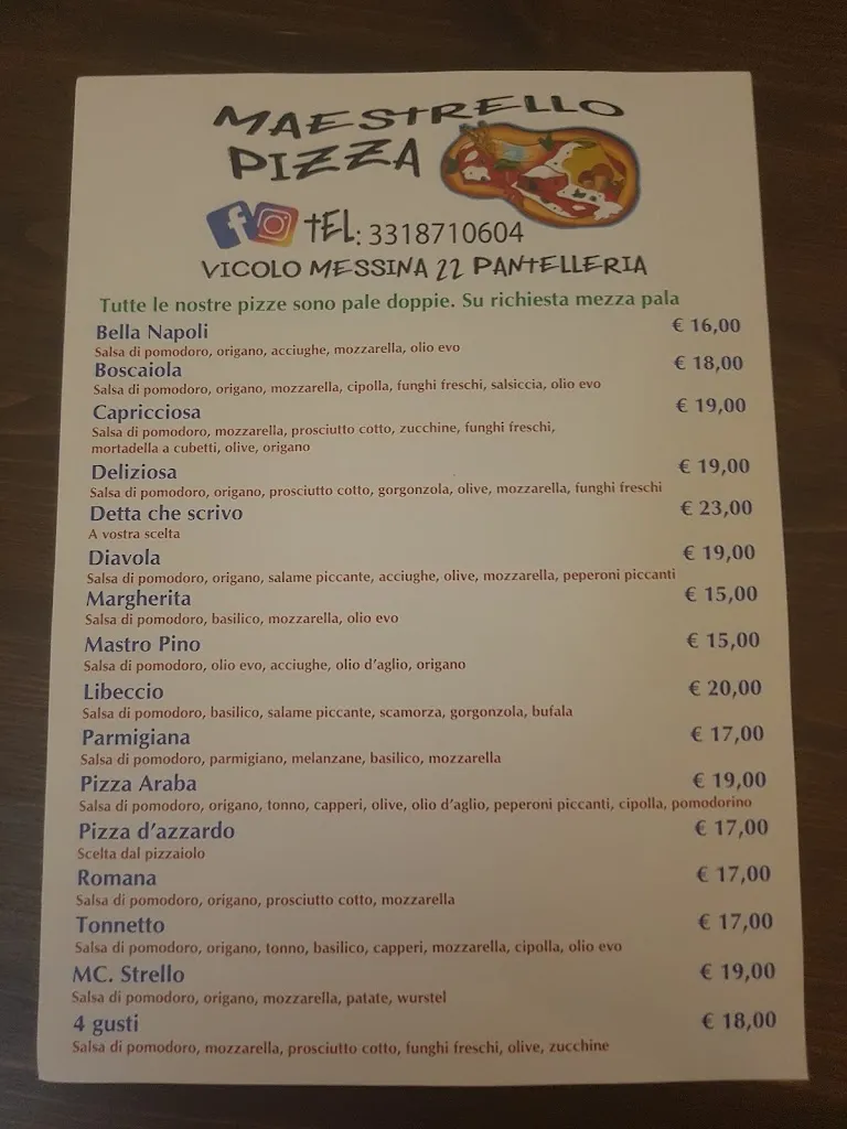 Menu_Maestrello Pizza Pantelleria_Pantelleria_image_3