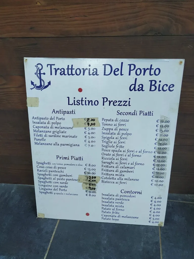 Menu_Trattoria Del Porto Di Castiglione Brigida_Pantelleria_image_1