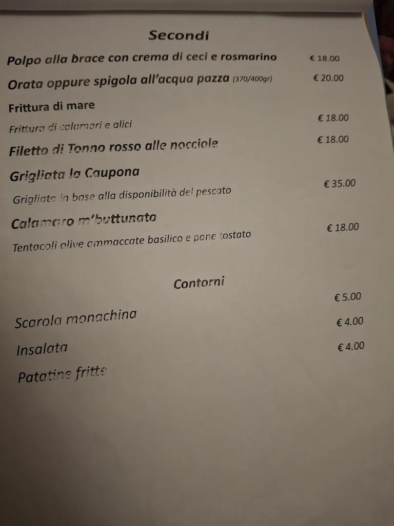 Menu_La Caupona Osteria del mare_Pioppo_image_1