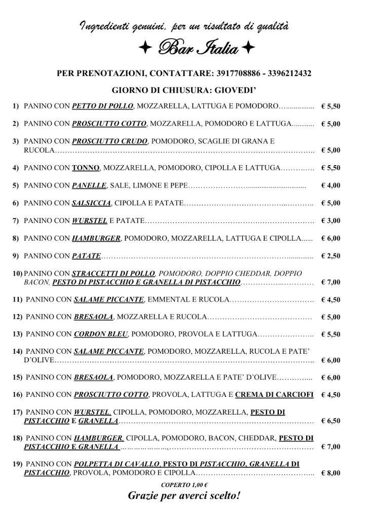 Menu_Bar Italia di Calogero Aiozzo_Pietraperzia_image_1