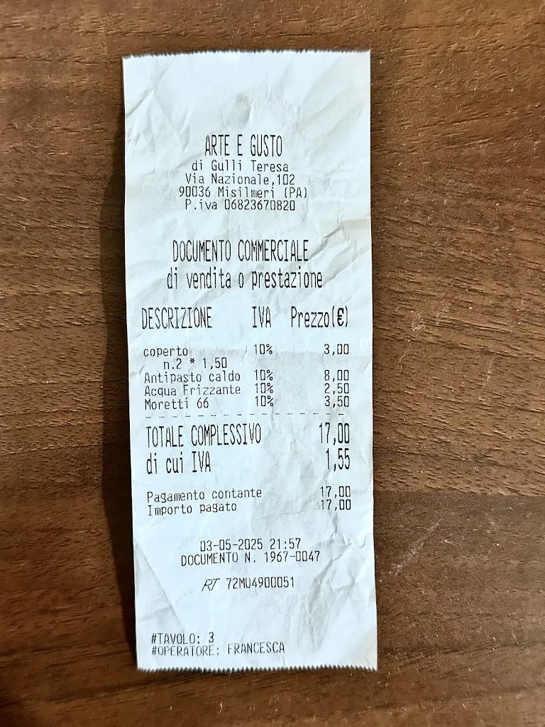 Ganga_Arte e Gusto_Portella di Mare_review