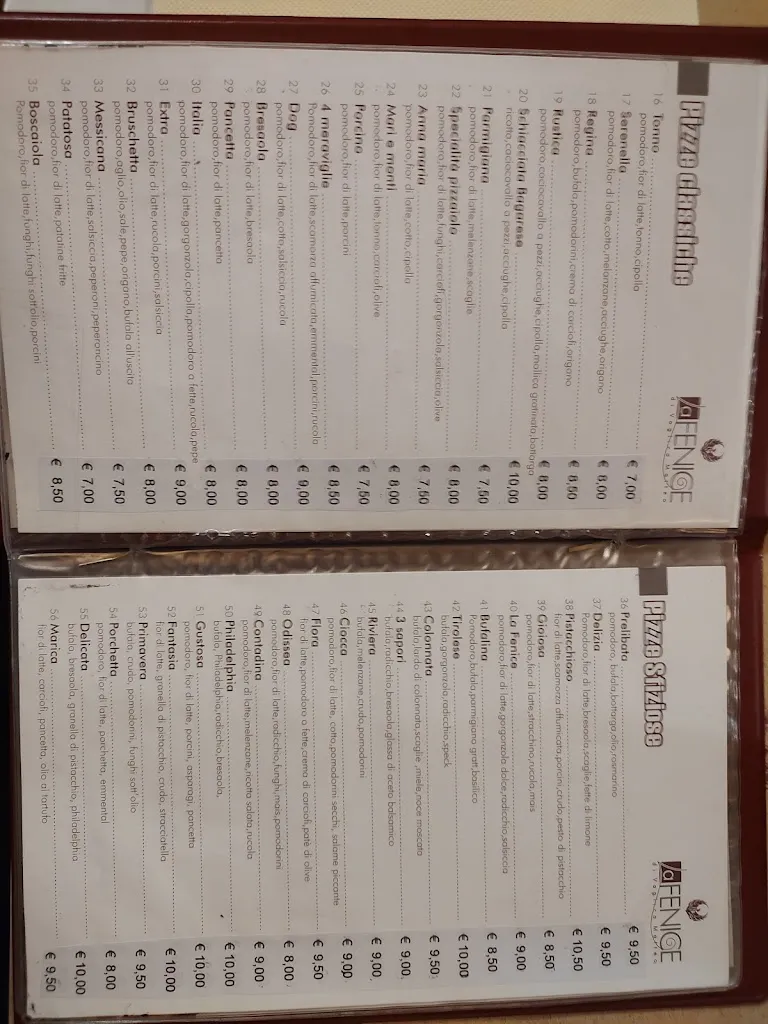 Menu_La Fenice di Vaglica Matteo_Piana degli Albanesi_image_1