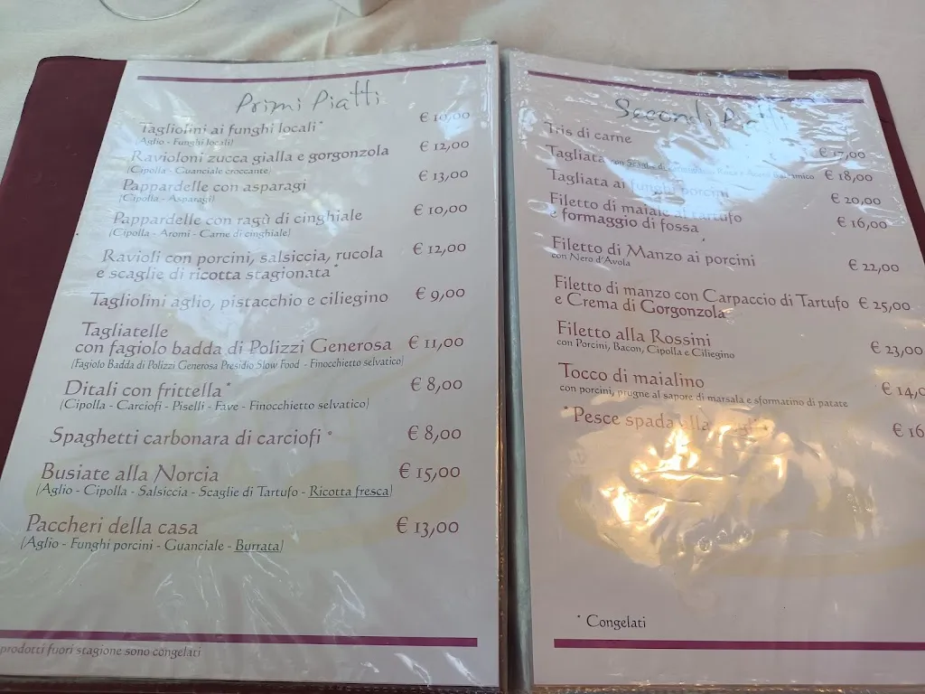 Menu_Ristorante Pizzeria 