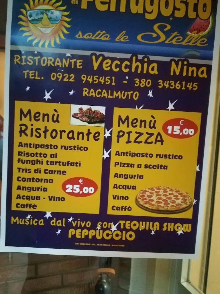 Menu_Ristorante Pizzeria La Vecchia Nina_Racalmuto_image_1