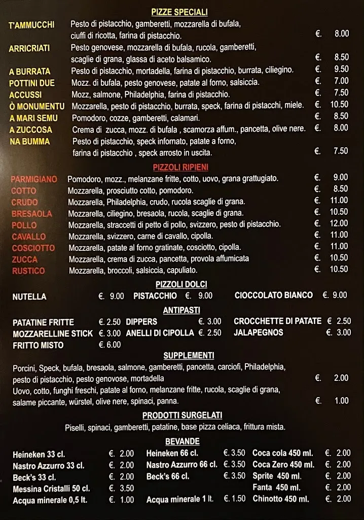 Menu_Pizzeria Al Monumento_Priolo Gargallo_image_3