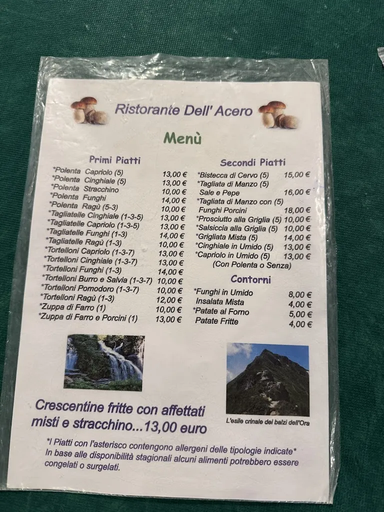 Menu_Ristorante Hotel dell'Acero_Lizzano_image_1