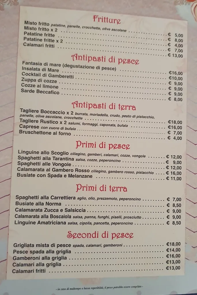 Menu_Al Boccaccio al Capone Pizzeria Ristorante_Raffadali_immagine_1