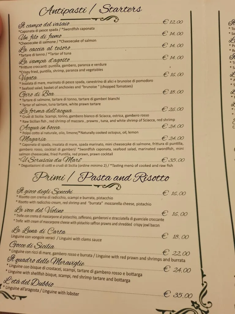 Menu_Scrusciu du Mari Caffè -Bistrot- Fish Restaurant_Porto Empedocle_image_1