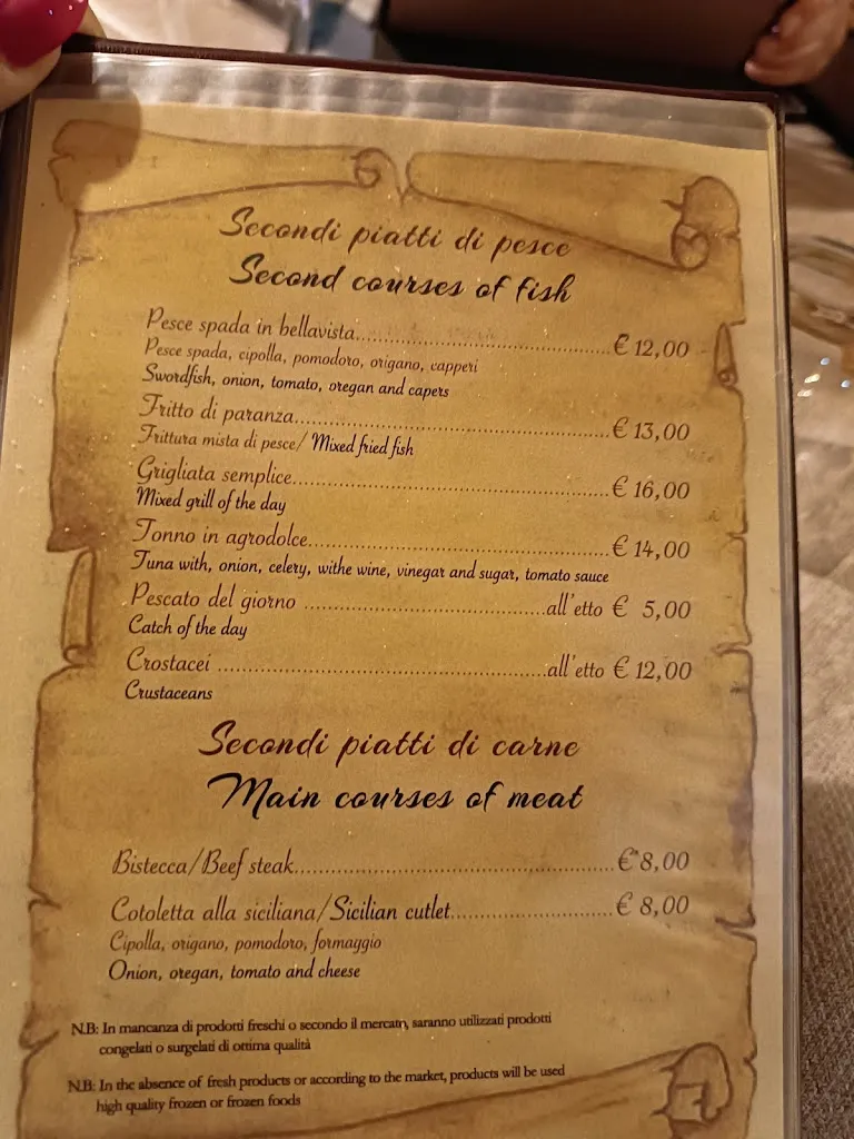 Menu_La Grotta di Vigata_Porto Empedocle_immagine_3