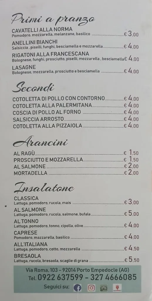 Madame Baguette restaurant in Porto Empedocle