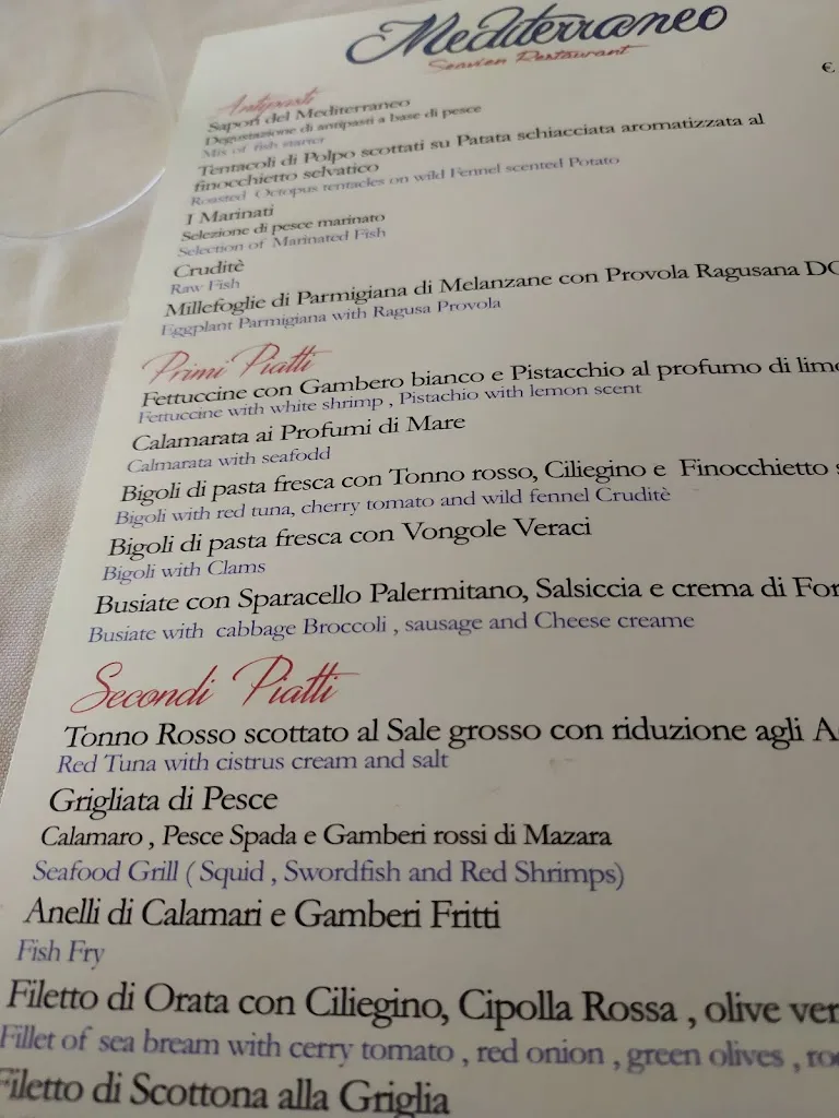 Menu_Mediterraneo Ristorante stabilimento bar_Porto Empedocle_image_4