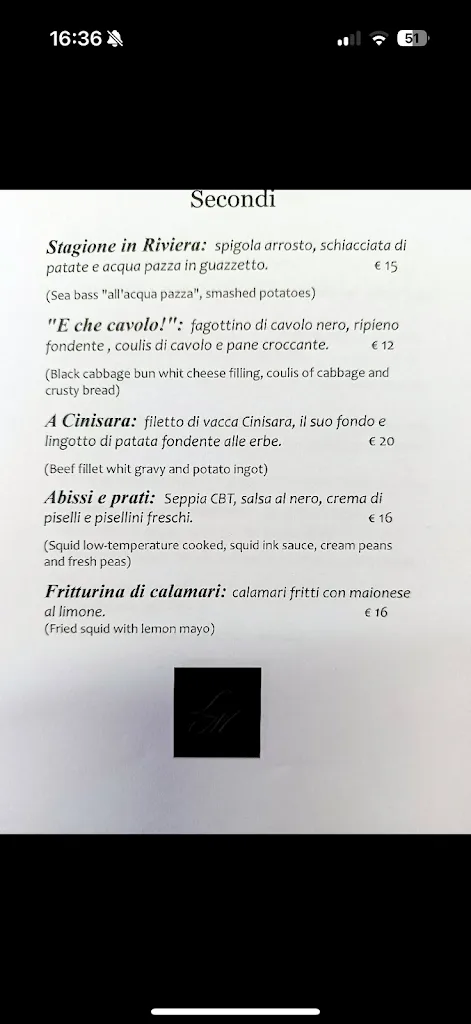 Menu_LoMa Restaurant_Porto Empedocle_immagine_1