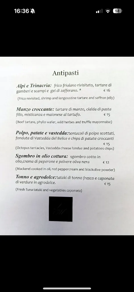 Menu_LoMa Restaurant_Porto Empedocle_immagine_3