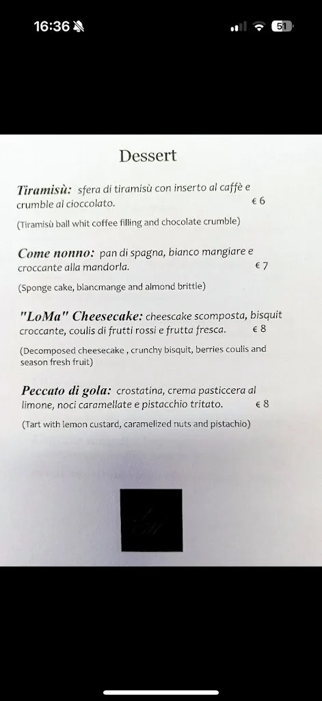 Menu_LoMa Restaurant_Porto Empedocle_immagine_4