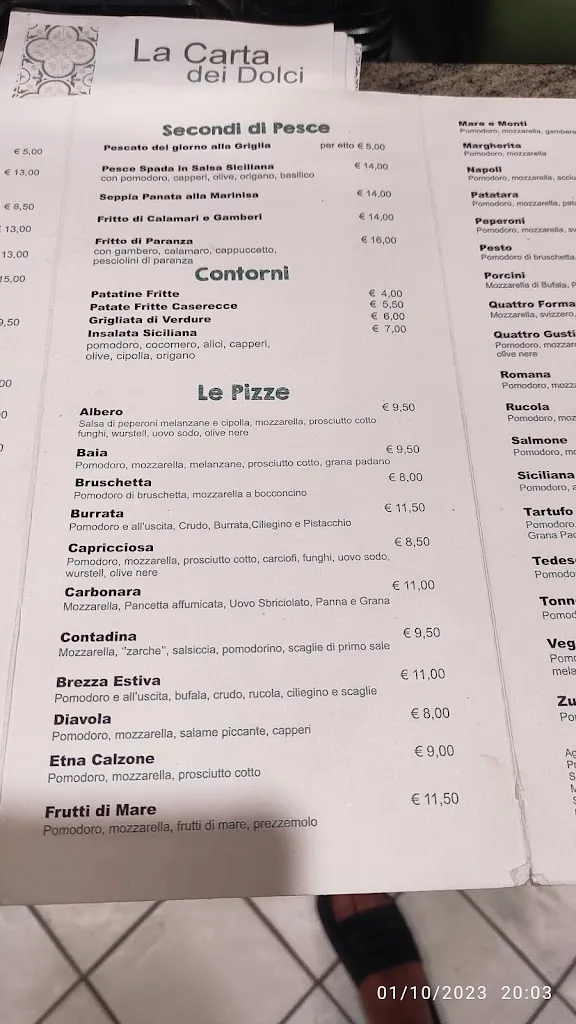 Menu_L'Albero Ristorante Pizzeria B&B_Porto Empedocle_image_4