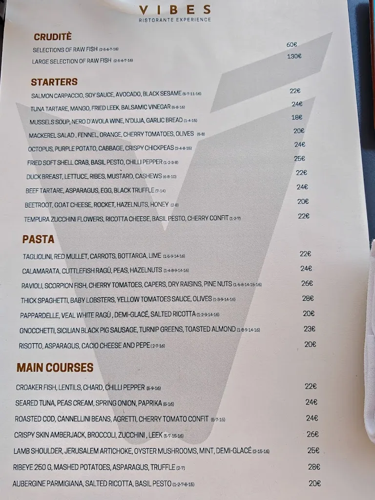 Menu_Vibes - Ristorante Trattoria_Provincia di Siracusa_image_1
