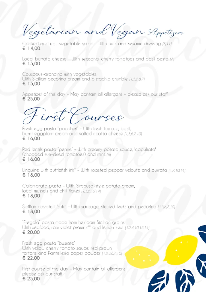 Menu_Ranieri - Cucina Chiacchiere e Vino_Provincia di Siracusa_immagine_1