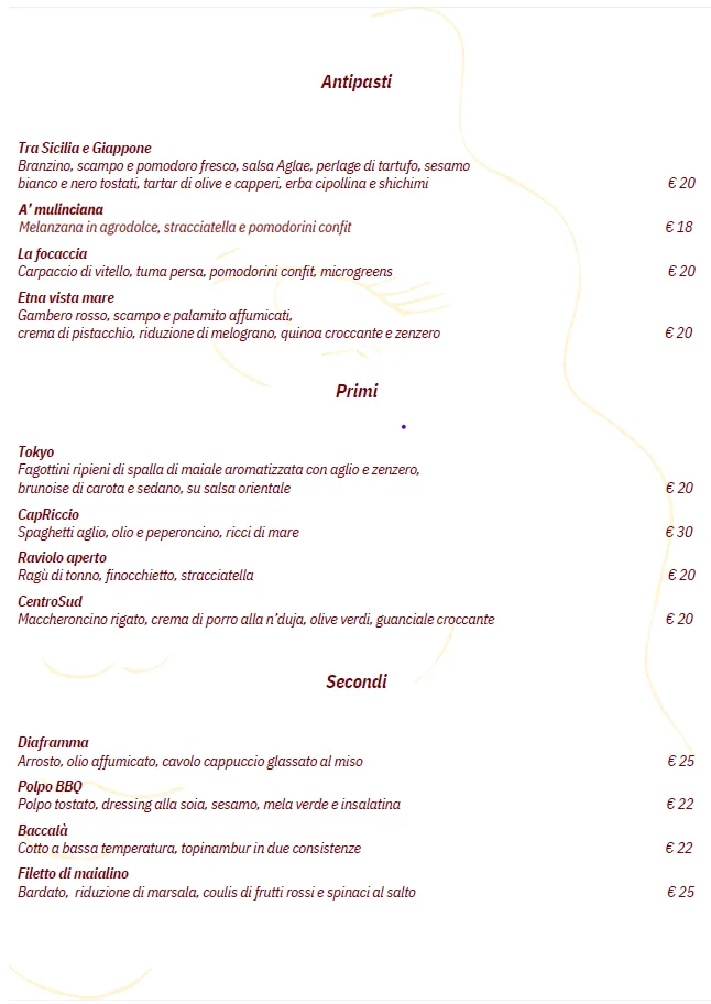 Menu_Aglae Storie di Sapori, il ristorante gourmet a Siracusa che unisce Sicilia e Giappone_Provincia di Siracusa_image_2