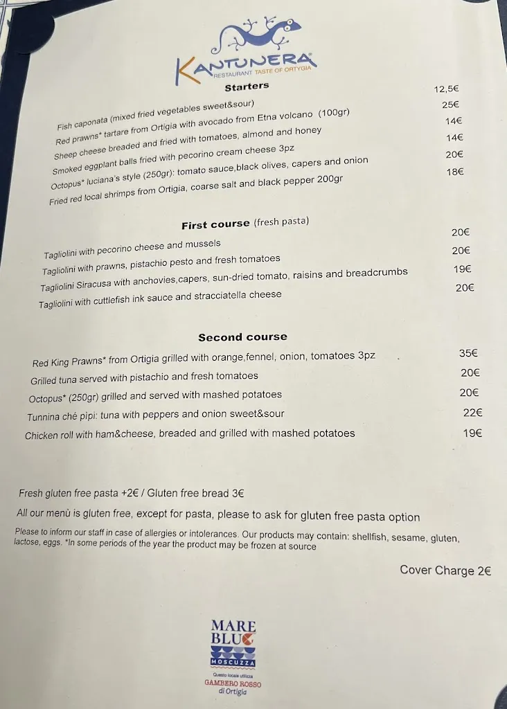 Menu_Kantunera Ristorante Ortigia_Provincia di Siracusa_image_1