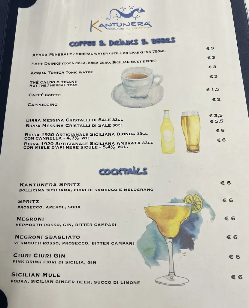 Menu_Kantunera Ristorante Ortigia_Provincia di Siracusa_image_2