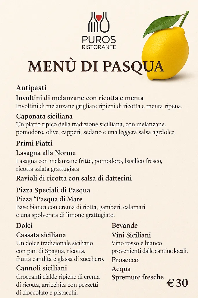 Menu_PUROS Ristorante Pizzeria – BAIO Group _Provincia di Siracusa_image_1