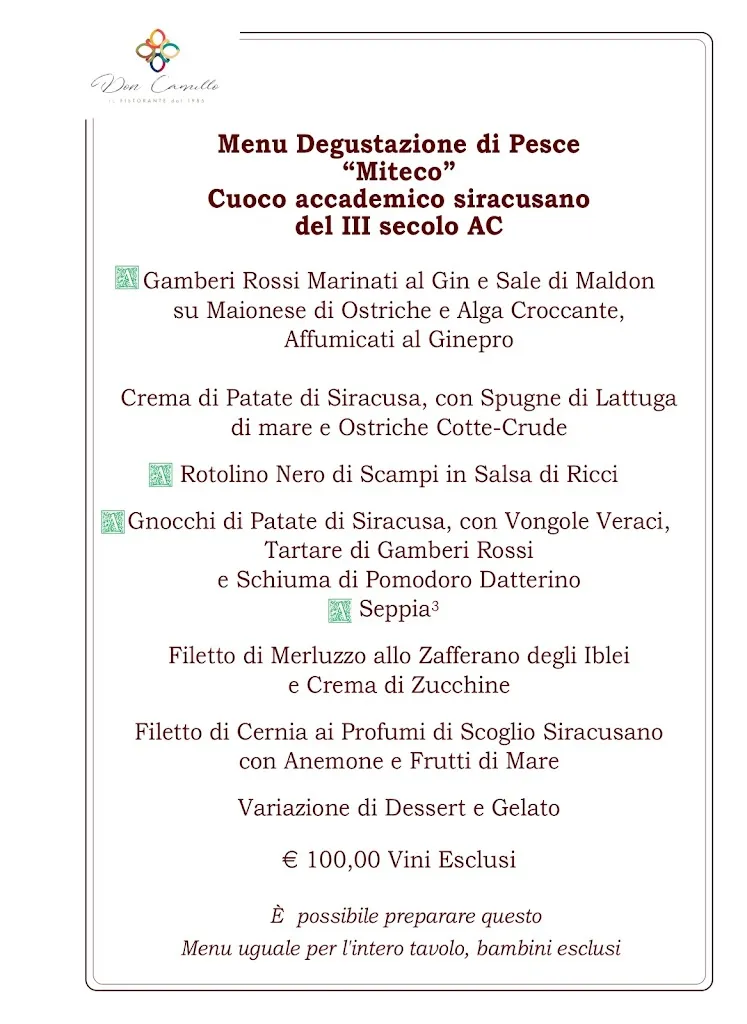 Menu_Ristorante Don Camillo - Ortigia - Siracusa_Provincia di Siracusa_image_3