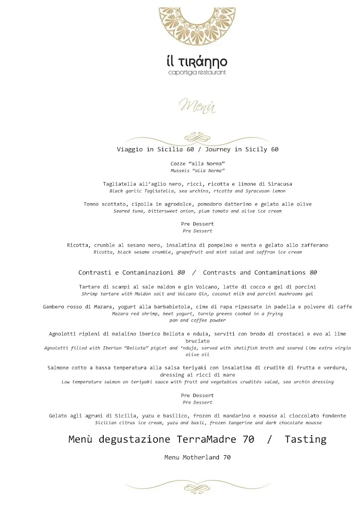 Menu_Il Tiranno Caportigia Restaurant_Provincia di Siracusa_image_2