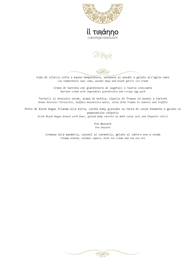 Menu_Il Tiranno Caportigia Restaurant_Provincia di Siracusa_image_4