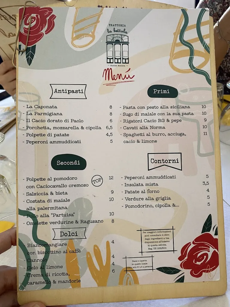 Menu_Trattoria La Bettola_Ragusa_image_3