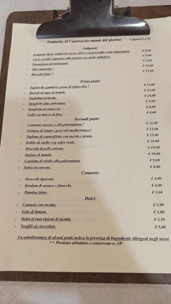Menu_Trattoria Al Casareccio_Ragusa_image_4