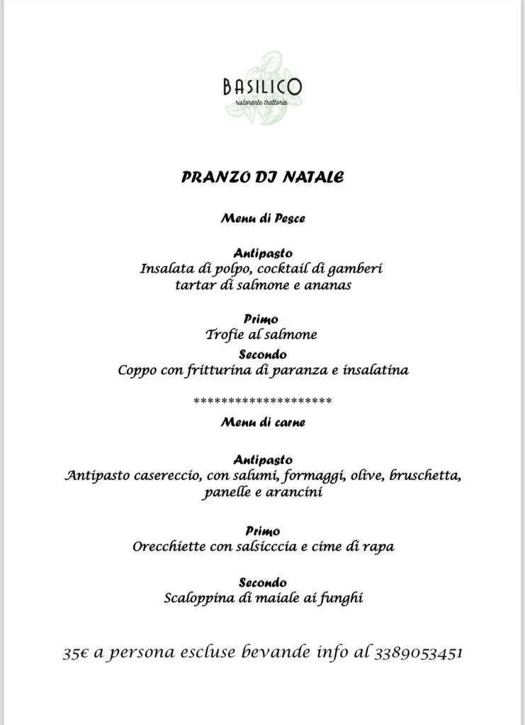 Menu_Basilico ristorante trattoria_Ragusa_image_2